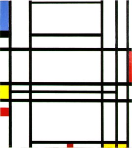 Composición 10 de Piet Mondrian